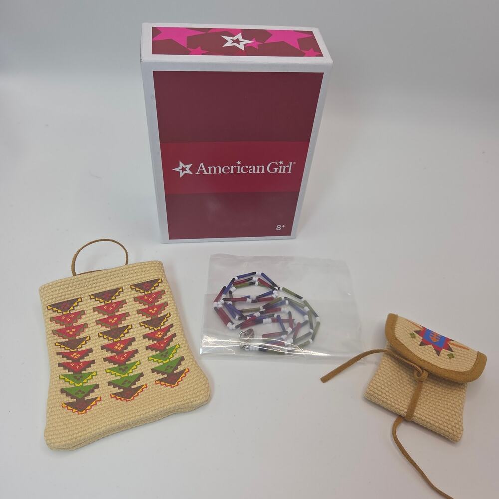American Girl Kaya Meet Accessories - Bag, Pouch, Necklace - New in Box
